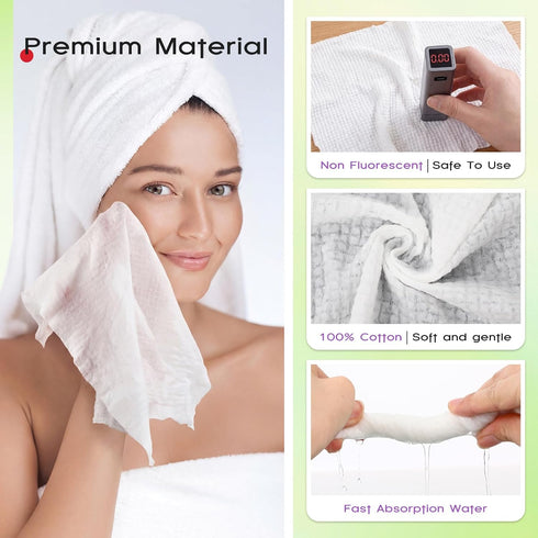 280 Count 9.5x12 Inches Hosuly Disposable Compressed Towels Tablets Bulk Soft Colorful Face Compressed Towels Compact