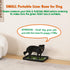 HQ4US 4LEGS (2315) 2 Dog Grass Pad with Foldable Dog Litter Box, Small Liner Base for Balcony, Artficial Grass Pee Pads