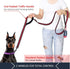 JSXD 5 FT Heavy Duty Double Handle Dog Leash with Comfortable Padded and Reflective Rope for Small, Medium, Large Dogs