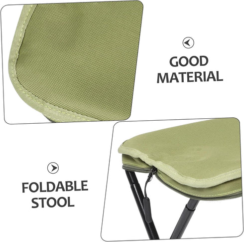 GALPADA Mini Folding Outdoor Stool Lightweight Portable Chair with Carbon Steel Frame and Oxford Fabric Dual-Purpose