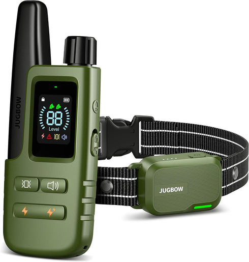Jugbow Dog Shock Collar, 3300FT Training Collar with Remote, Innovative IPX7 Waterproof with 4 Training Modes,