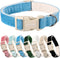 ARING PET Adjustable Cotton Dog Collar, Lightweight Comfortable Blue Collars with Quick Release for All Sizes