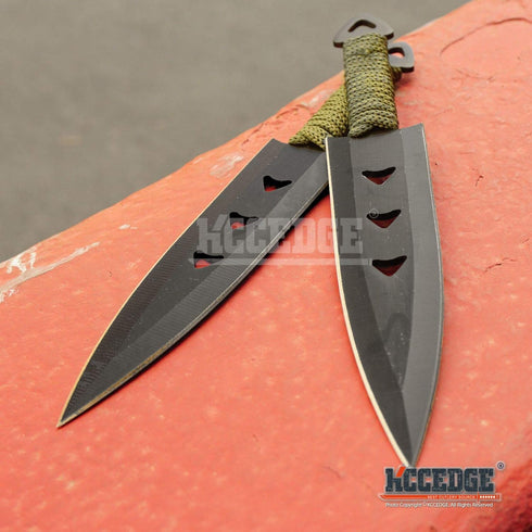 KCCEDGE BEST CUTLERY SOURCE 6pcs Tactical Knife Set, Razor Sharp Edge, Survival Gear, Camping Accessories