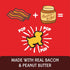 Plus Puffed Dog Treats - 24oz Bacon & Peanut Butter with Prebiotics and Probiotics Made in USA