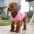 lovelonglong Basic Dog Polo Shirts – Premium Cotton T-Shirts for Large Medium Small Dogs, Pink XS, Two-Button Collar