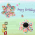 Unique Style Paws Dog Collar with Flower - Adjustable Birthday Dog Collar with Flower Pattern for Small Medium Large