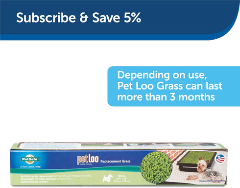 PetSafe Pet Loo Pet Potty Replacement Grass - Small, Easy to Clean