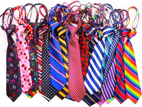 30pcs Large Dog Ties - Adjustable Neck Ties for Medium Large Dogs, Grooming Ties for Daily Wear