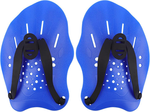 Swim Paddles Hand, Adjustable Straps Swim Paddles for Lap Swimming, Swimming Equipment for Women Men Children