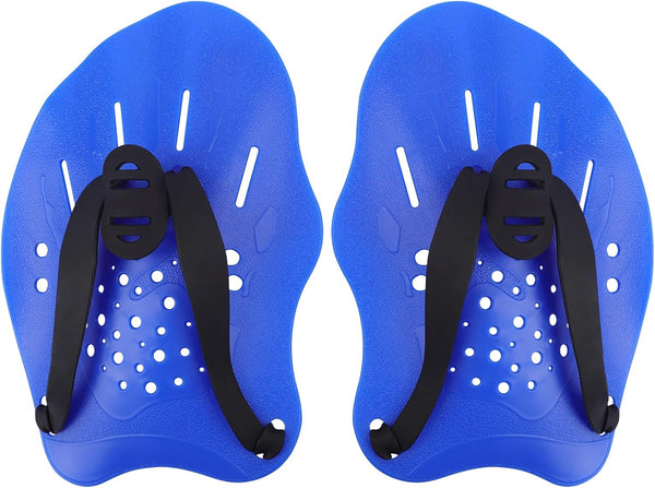 Swim Paddles Hand, Adjustable Straps Swim Paddles for Lap Swimming, Swimming Equipment for Women Men Children