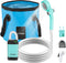 WADEO Portable Camping Shower, Outdoor Electric Rechargeable Pump with 20L Collapsible Bucket