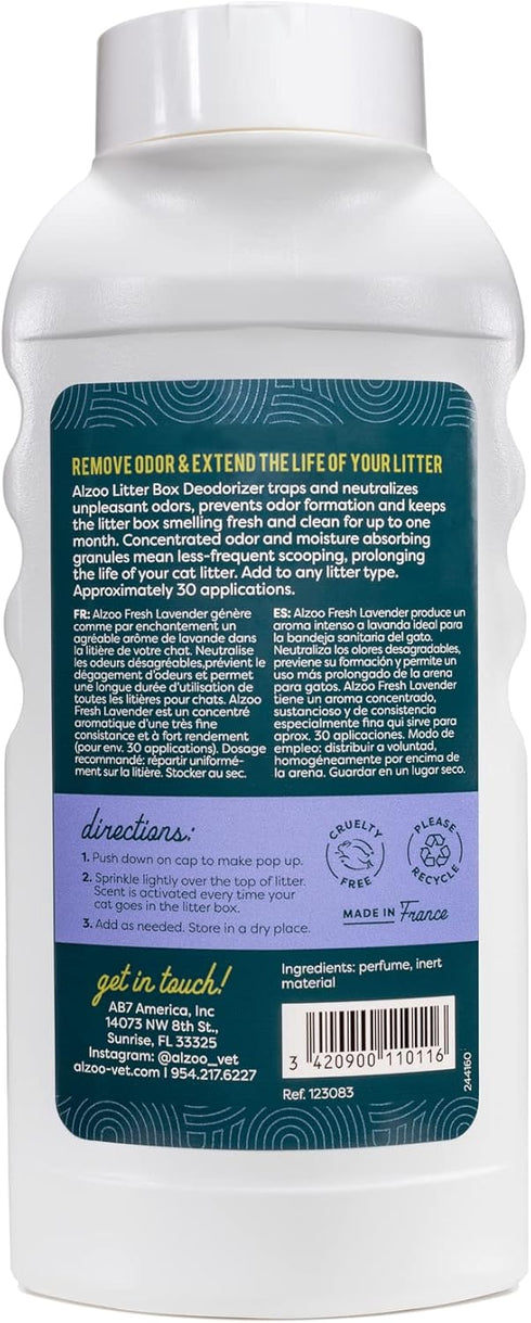 Cat Litter Deodorizer, Concentrated Granules to Absorb & Neutralize Odors, Fresh Lavender Scent, 26.6 Oz., 2 Pack