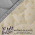 Ameritex Pet Bed Cover - Waterproof Dog Bed Blanket for Sofa and Furniture, New Pattern Design (40x50 Inch, Light Grey)