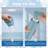 PUREEASE 3-in-1 Commute, COOLING STATION Portable Kit: Insulated Stainless Steel Bottle with Reusable Ice Bag & Cooling