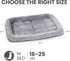 Patas Lague Bolster Dog Bed for Medium Dogs - 30''x20'' Soft Foam Dog Sofa Pet Bed, Machine Washable Crate Mat