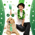 32 Pieces St. Patrick's Day Dog Bow Tie Collar, Adjustable Green Collar for Dogs and Cats, Lucky Necktie Grooming