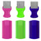 Attkryy 6-Piece Flea & Lice Comb Set for Pets, Double-Sided Grooming Combs for