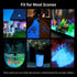 520 PCS Glow in Dark Garden Pebbles, Luminous Rocks for Walkways, Yard, Aquarium Decoration, Solar Glow Stones (Blue)