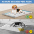 IMMCUTE 16" 24" 8 Pee Pad Holder, Soft Silicone Puppy Pad Holder Fits Up to x Pee Pads, Non-Slip High Edge Potty Pad