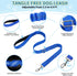 Lukovee No Pull Dog Harness and Leash Set, Soft Padded Adjustable Reflective Vest for Small Dogs (XS, Blue)