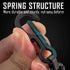 KeyUnity KM01 Titanium EDC Keychain Clip - Quick Release Carabiner Key Ring Holder for Men