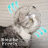 Fhiny Cat Muzzle - Transparent Helmet with 4 Boots - Adjustable Breathable Kitty Hood Anti Bite Bubble Mask for Cats
