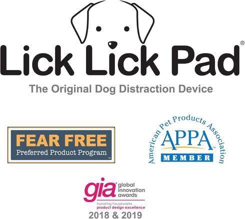 Lick Lick Pad Dog Accessories, Large Suction Dog Peanut Butter Lick Pad for Bathing Station (2 Pack, Blue)