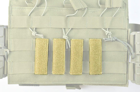 JFFCESTORE Hook&Loop Adapter Strips - Tactical Morale Patches Panel Molle Strips Attachment for Tactical ID Patches