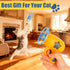 12 Set 3 6 Pcs Cat Fetch Toy with Red Spinning Tops Flying Discs Colorful Interactive Toys for Kitten Chasing Tracking