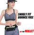 USHAKE Slim Running Belt, Ultra Light Bounce Free Waist Pouch, Fitness Workout Belt for iPhone Samsung