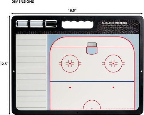 Murray Sporting Goods Premium Coaches Clipboard, Double-Sided Dry Erase Marker Board for Basketball, Baseball, Soccer