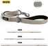 Fida 6 FT Heavy Duty Dog Leash, Grey with 2 Padded Handles, Traffic Handle & Easy Snap Hook for All Breeds