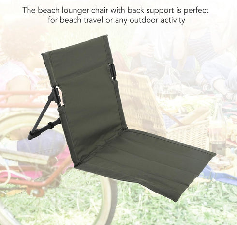 Outdoors Beach Loungers, Beach Lounge Chairs, Beach Chairs, Portable Folding Beach Mat Lounge Chair with Oversized