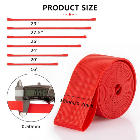 psler Bicycle Rim Liner, Bike Tire Liner Tape Strips A Pair Bicycle Accessories 24 Inches