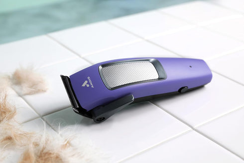 10 560017 Andis Easy Clip Adjustable Blade Cordless II Dog Clipper, Piece Kit, Lithium-Ion Battery, Purple