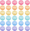 Tradder 30 Pcs Plastic Practice Baseballs Bulk 40 Holes Multi Color Practice Golf