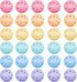 Tradder 30 Pcs Plastic Practice Baseballs Bulk 40 Holes Multi Color Practice Golf