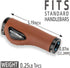 ROCKBROS Ergonomic Bike Handle Grips, Soft Gel Dual Lock on Bicycle Handlebar Grips for Mountain MTB MBX Bike