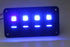 FXC Rocker Switch Aluminum Panel, 4 Gang Toggle Switches Dash, 5 Pin ON/Off, 2 LED Backlit for Boat Car Marine Blue