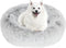 JOLLYVOGUE X-Large Calming Donut Dog Bed, Cozy Soft Cuddler Bed, Anti-Anxiety Washable Round Bed for X-Large Dogs (30")