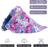 PET SHOW 4Pcs Small Dog Bandanas Slide on Collar Set, Washable Cherry Blossoms Accessories for Small Medium Dogs