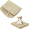 Waterproof Dog Bed Covers Only, Quilted Replacement Washable Pet Bed Cover 36Lx27Wx6H Inches Beige