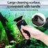 0.4-0.8 Inch hygger Magnetic Aquarium Fish Tank Glass Cleaner,Detachable Dual-Blades Brush Tool with Floating Scrubber