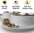 Active Pets Dog Bowl Set, Stainless Steel No Spill Food & Water Bowls with Skid Resistant Silicone Mat, Small, Medium,