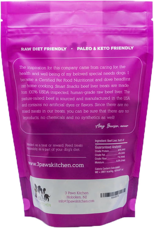 Freeze Dried Dog Treats, Single Ingredient Beef, Healthy, High Value, Made in the USA – 4 Ounce