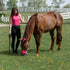 Equinavia Saga Fleece-Padded Breakaway Halter - Sweet Pink & Pink Flambe for Horses