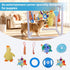 9 BABORUI Puppy Play Gym, Indoor Hanging Activity with Toys, Puppy Toys to Keep Them Busy, Adjustable Playground