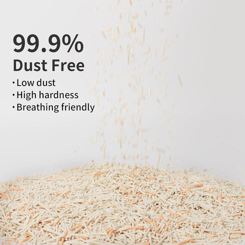 starmiu 2.5kg 100% Flushable Tofu Cat Litter, Vanilla Scented Bag, Natural Plant-Based, Dust-Free, Fast Clumping, Odor