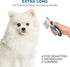 Poodle Pet Dematting Fur Rake Comb - Dog and Cat Comb with Long Steel Safety Blades for Detangling