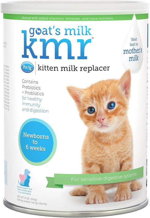 PetAg Goats Milk KMR Kitten Milk Replacer Powder - 12 oz -
